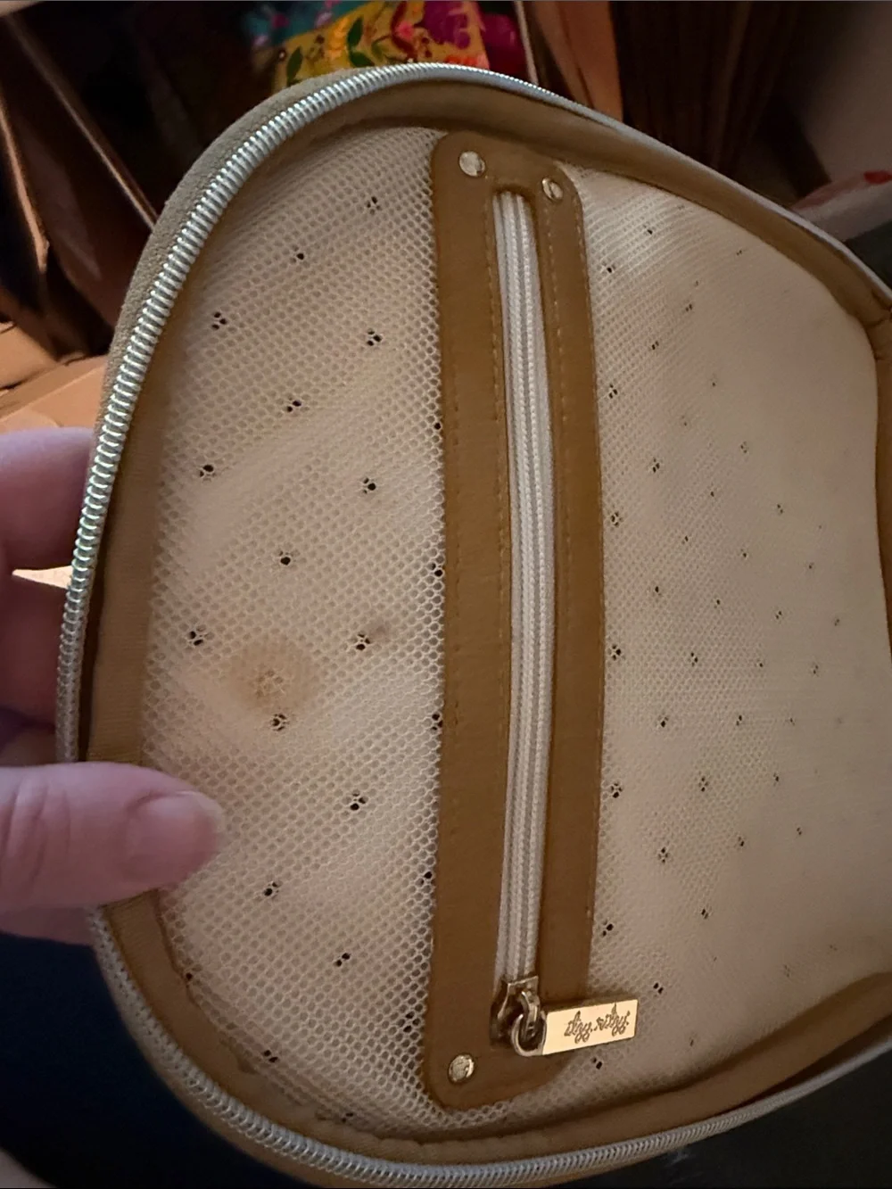 Chelsea & Cole Itzy Ritzy Camel sSudded Mini Backpack Diaper Bag